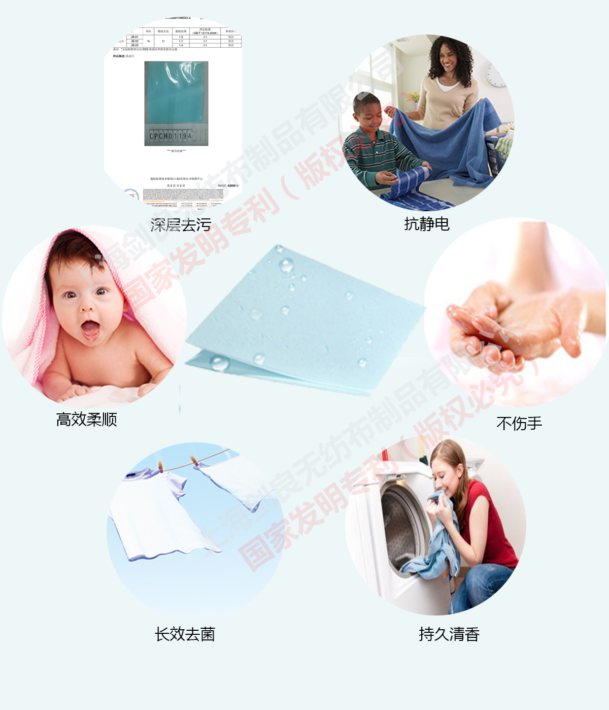 洗衣片OEM/ODM_洗衣片功效_上海劍良無紡布制品有限公司
